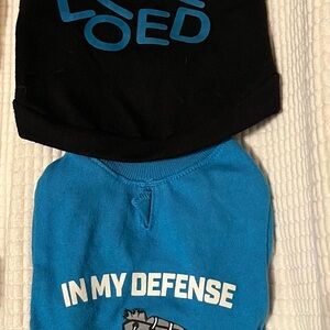 Blue and Black Dog Shirts
